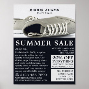 Grått Shoes, Manar Clothing Store Advertising Poster