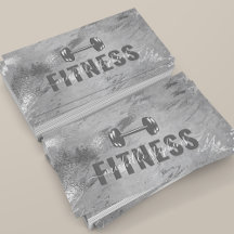 Grått Silver Fitness Trainer Social Media