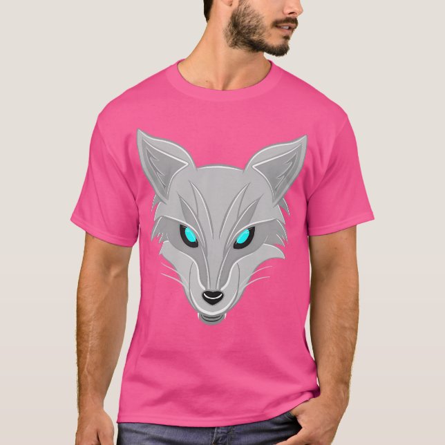 Grått Silver Fox T Shirt (Framsida)
