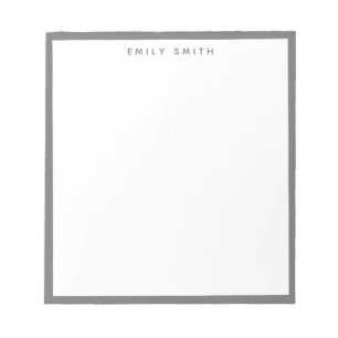 Grått Simple Modern Anteckningsblock