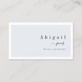 Grått Simple Script Modern Luxury-Professionell Visitkort