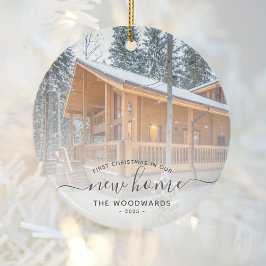 Grått-skript för ny Anpassningsbar i julklapp Julgransprydnad Keramik