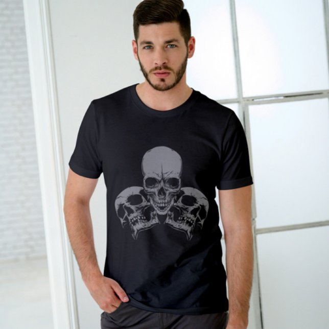 Grått Skull T Shirt (Skapare uppladdad)