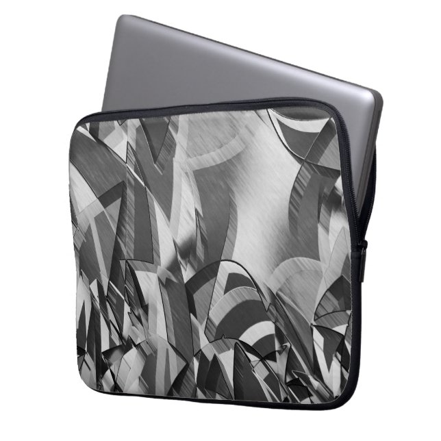 Grått slår över svart bild med droppe laptop fodral (Framsidan Vänster)