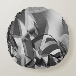 Grått slår över svart bild med droppe rund kudde