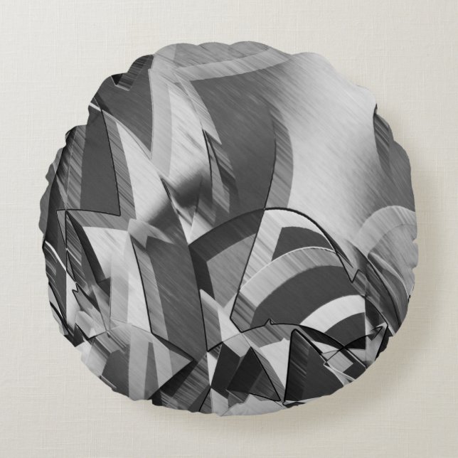 Grått slår över svart bild med droppe rund kudde (Framsidan)