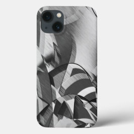 Grått slår upp en svart bild, uppblåst