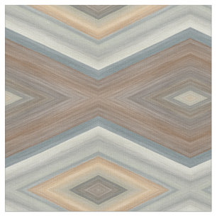 Grått Slate Blue Beige Brown Funky Argyle Mönster Tyg