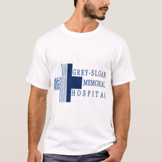 Grått Sloan Memorial Hospital Logotyp T Shirt