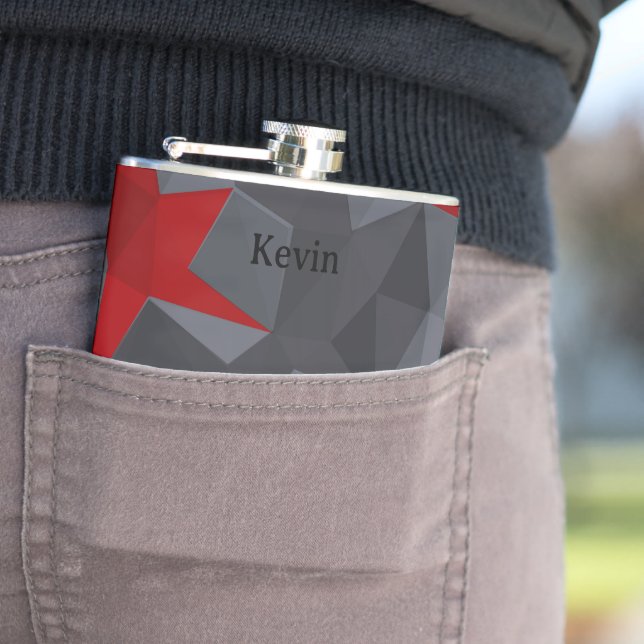 Grått, slumpmässigt arrangerade trianglar. fickplunta (In Situ)