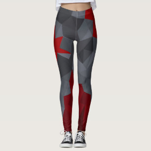 Grått, slumpmässigt arrangerade trianglar. leggings