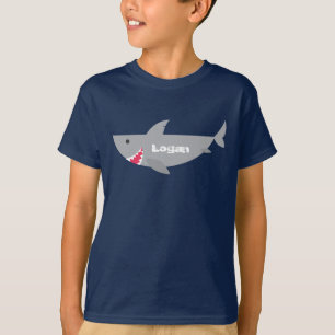 Grått Smiling Shark Tee