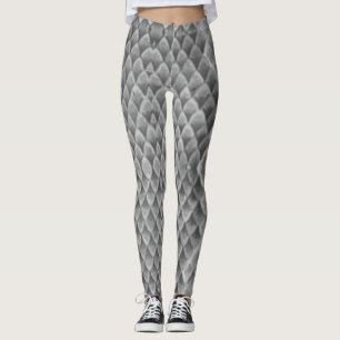 Grått Snake Skin Leggings
