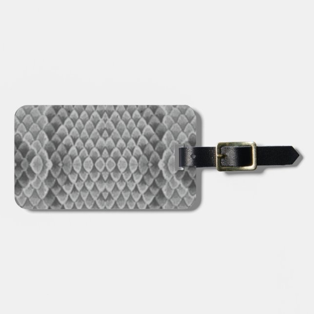 Grått Snakeskin Bagagebricka (Horisontell Framsida)