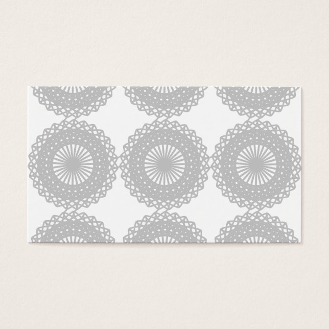 Grått Snöre Design Mönster. Visitkort (Framsidan)