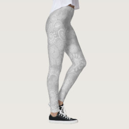 Grått Snöre Leggings