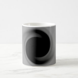 Grått-snurrande svart hål kaffemugg