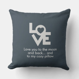 Grått Solid Dekorativ kudde