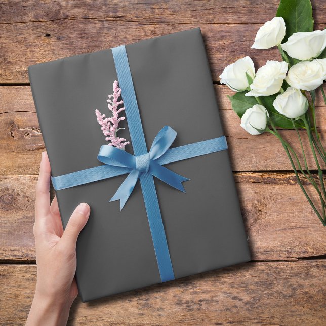 Grått Solid Färg | Klassisk | ELEGANT Presentpapper (Skapare uppladdad)