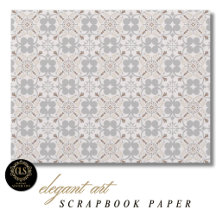 Grått spanskt kakel mönster scrapbook papper 