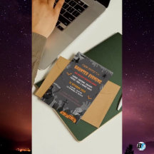 Grått Spooky Haunted Mansion Theme Halloween fest