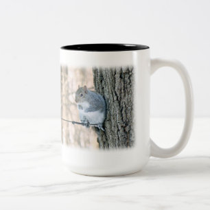 Grått Squirrel - Sciurus carolinensis Två-Tonad Mugg