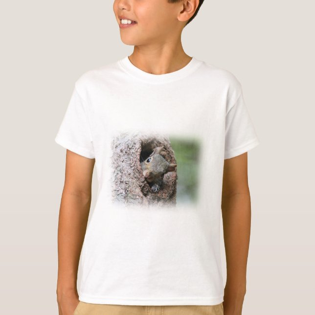 Grått Squirrel T Shirt (Framsida)