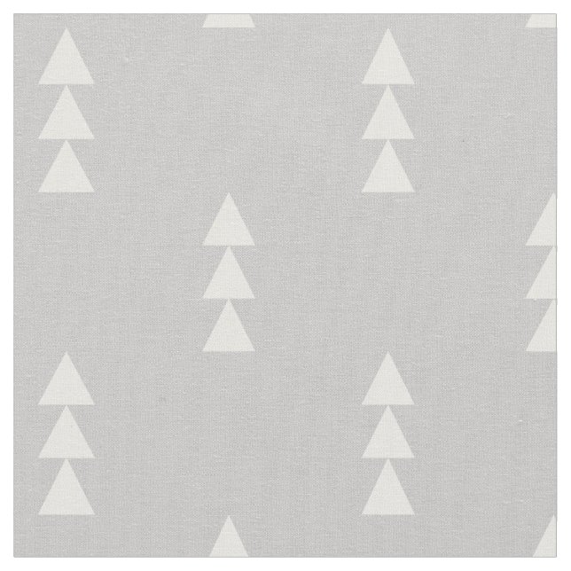 Grått Staplade trianglar Tyg (Närbild)