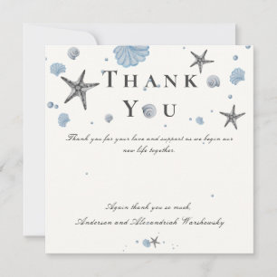 Grått Starfish Blue Beach Wedding