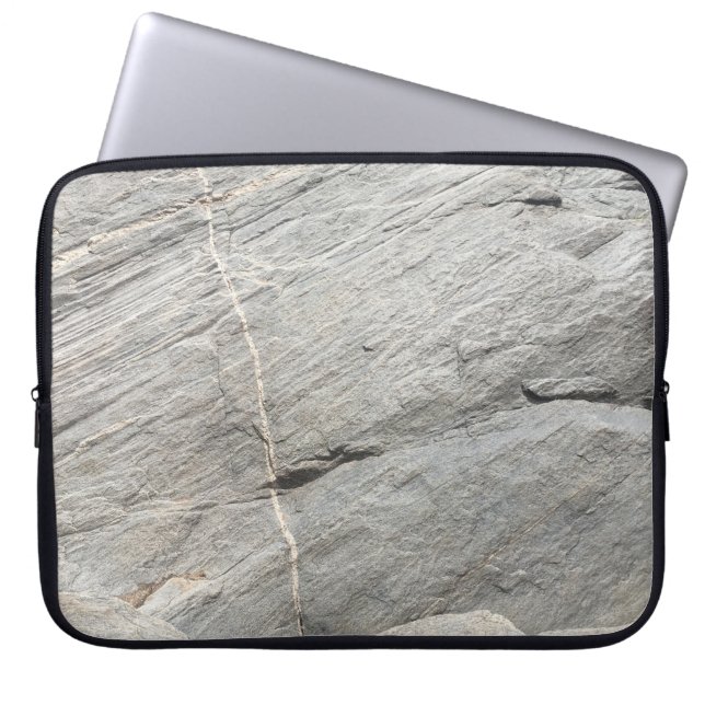 Grått sten-vy laptop fodral (Framsidan)