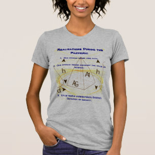 Grått "Stil" "Realisationer under pandemin" T Shirt