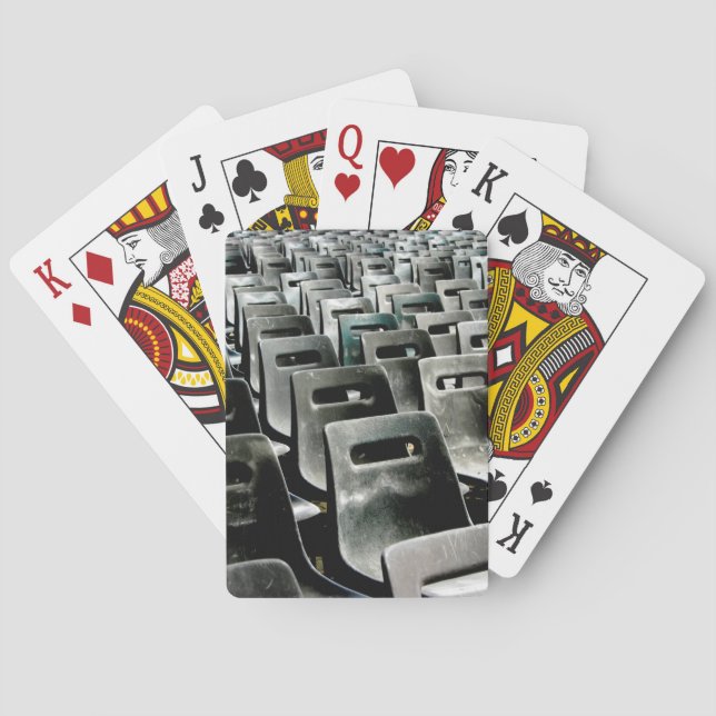 Grått-stolar, klassiska spelkort (Baksidan)