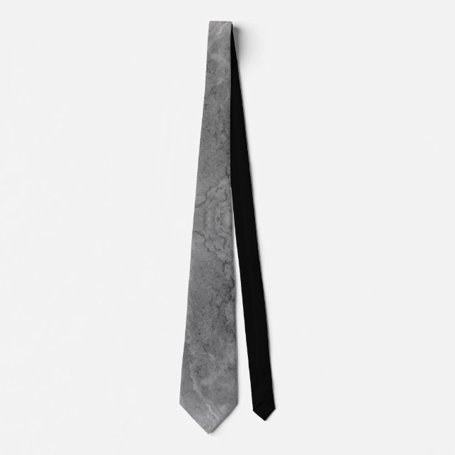 Grått Stone Mönster Neck Tie Slips (Framsida)