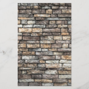 Grått Stone Wall Brevpapper