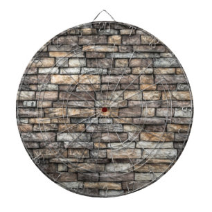 Grått Stone Wall Darttavla