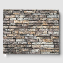 Grått Stone Wall Gästböcker