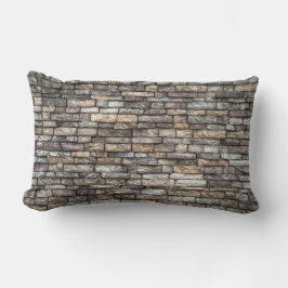 Grått Stone Wall Lumbarkudde