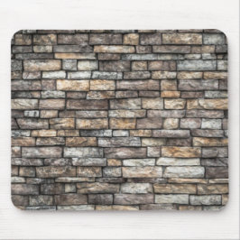 Grått Stone Wall Musmatta