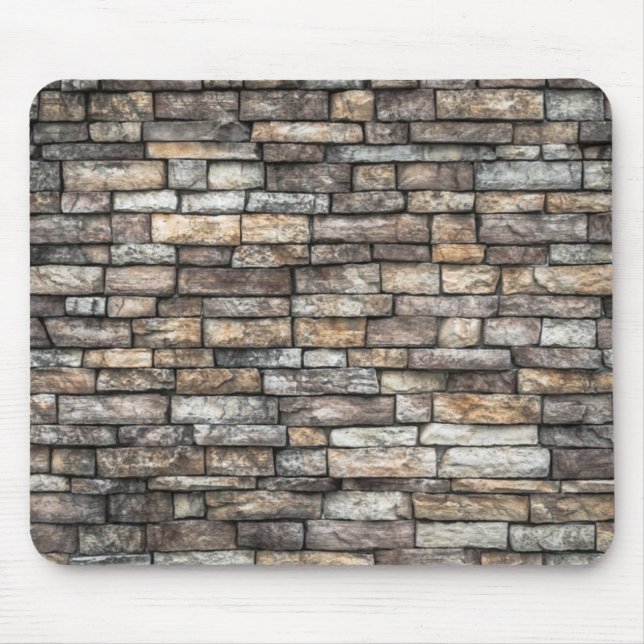 Grått Stone Wall Musmatta (Framsidan)