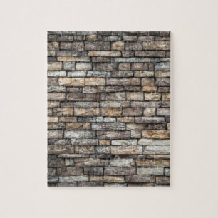 Grått Stone Wall Pussel