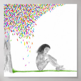 Grått Street Poster