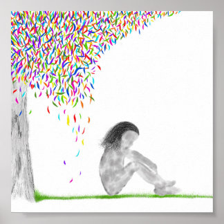 Grått Street Poster