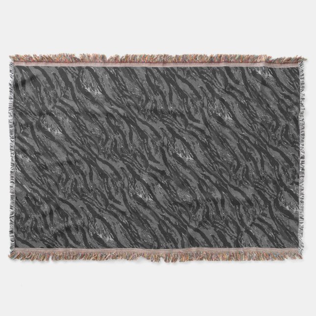 Grått Stripe Camo Filt (Framsidan)