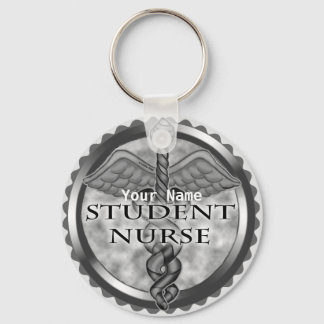 Grått Student Nurse Nyckelring