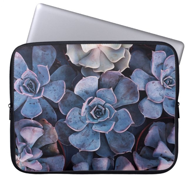 Grått-sukulationer Laptop Fodral (Framsidan)