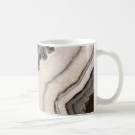 Grått svartvit agate gemstone kaffemugg