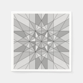 Grått svartvit mosaiktriangel (Mönster) Pappersservett