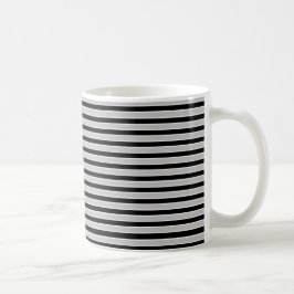 Grått svartvita randar kaffemugg