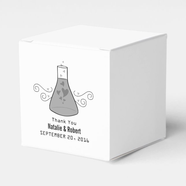 Grått Sweet Chemistry-favoritboxar Presentaskar (Framsidan Sidan)