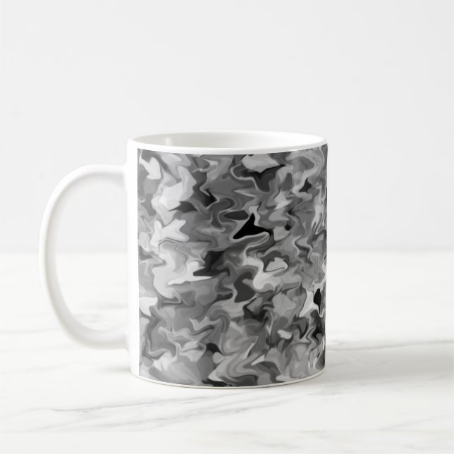 Grått Swirl 11oz Mugg (Vänster)